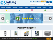 Tablet Screenshot of cs-catering-equipment.co.uk